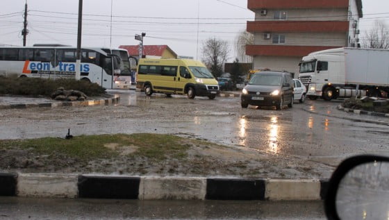 Craterul astupat cu pietris