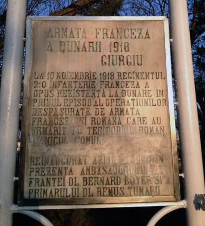 placa comemorativa Alei curatita