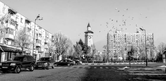 Giurgiu iarna alb negru