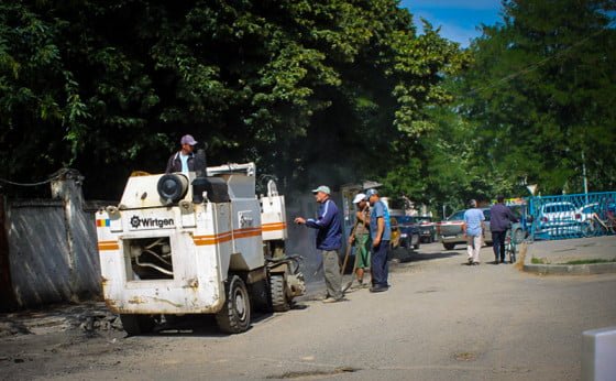 Asfaltare spital judetean Giurgiu 2 SITE