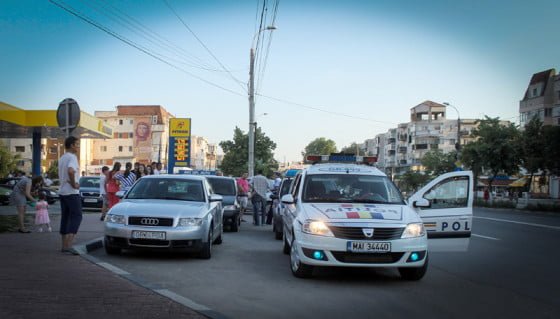 Foto accident trecere pietoni Petrom SITE