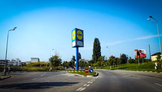 Sensul giratoriu de la LIDL Giurgiu SITE GIURGIUVEANUL