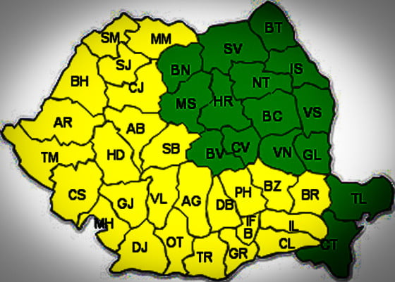 cod galben la giurgiu