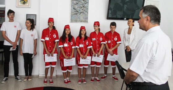 Echipajul Crucea Rosie Giurgiu premiat de Florian nicolae