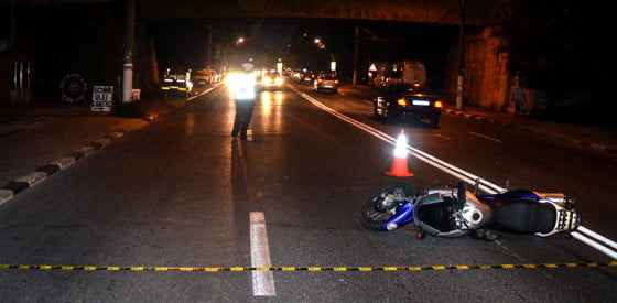 Foto accident biciclist si moto Pasarela Giurgiu by Giurgiuveanul
