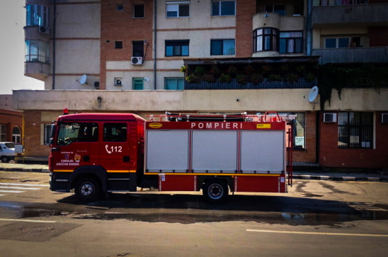 Incendiu apartament Piata Centrala Giurgiu