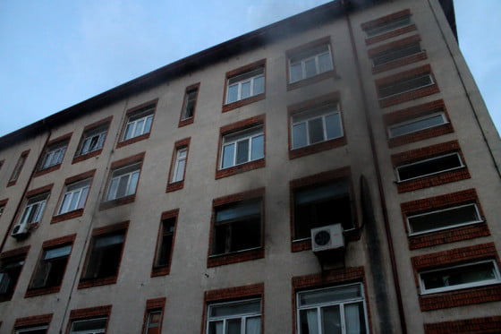 incendiu la spitalul judetean