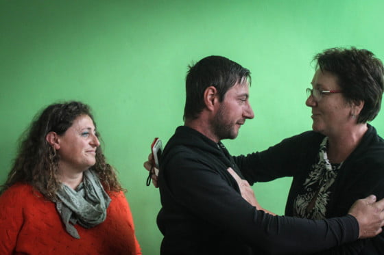 Fausta si Sandra cu Viorel Ciobanu