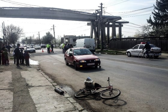 Accident pe Sloboziei