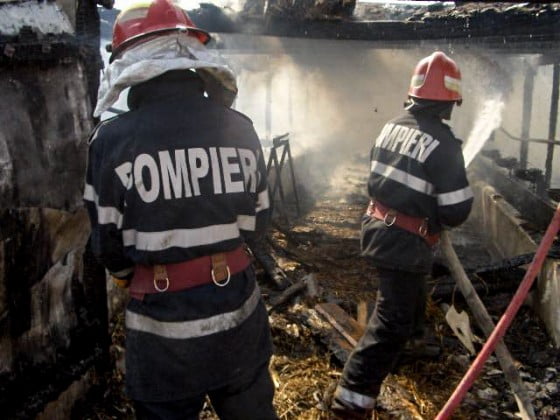 arde depozitu de cherestea