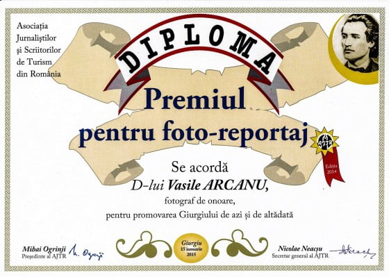 Vasile Arcanu Diploma AJTR 2014