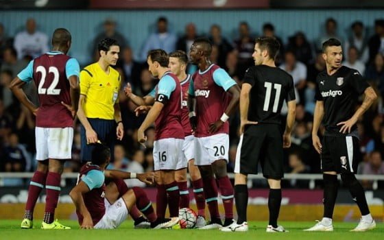 UEFA Europa League 2015/16 Third Qualifying Round First Leg West Ham United v Astra Upton Park, Green St, Upton Park, London, United Kingdom - 28 Jul 2015