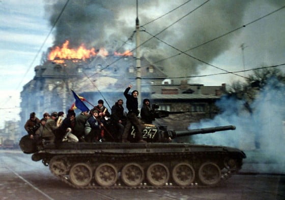FILE PHOTO FROM ROMANIAN 1989 ANTI-COMMUNIST REVOLUTION IN BUCHAREST